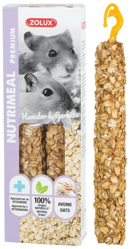 ZOLUX NUTRIMEAL STICK HAMSTER HAVER 110 GR 2 ST