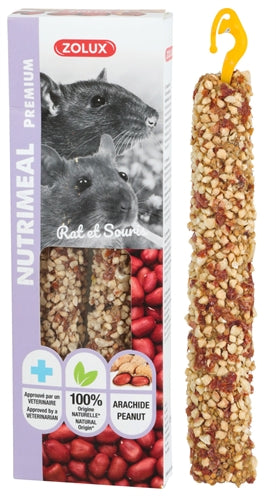 ZOLUX NUTRIMEAL STICK RAT / MUIS PINDA 125 GR 2 ST