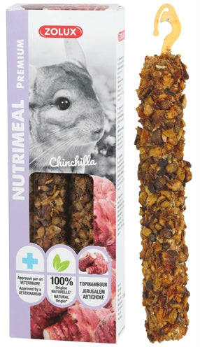 ZOLUX NUTRIMEAL STICK CHINCHILLA AARDPEER 110 GR 2 ST