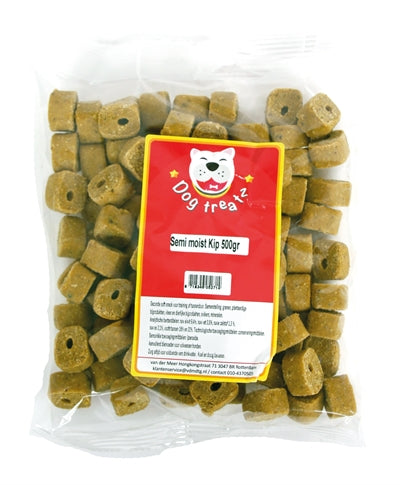DOG TREATZ SEMI MOIST KIP 500 GR