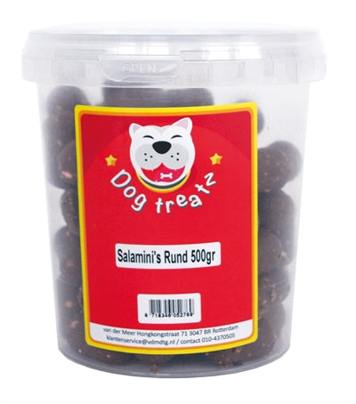 DOG TREATZ SALAMINI RUND 500 GR