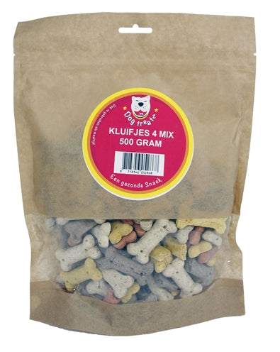 DOG TREATZ KLUIFJE 4 MIX 500 GR