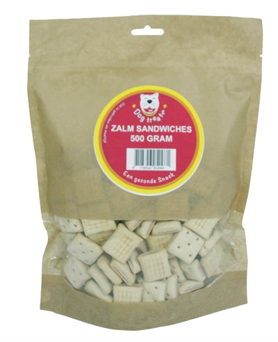 DOG TREATZ ZALM SANDWICHES 500 GR