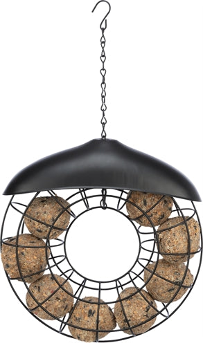 TRIXIE MEZENBOLHOUDER ROND MET DAK ZWART 24X8X8 CM