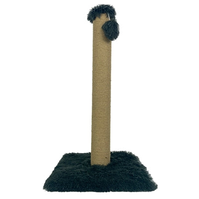 FOEIII KRABPAAL PLUCHE ZWART 39X39X80 CM