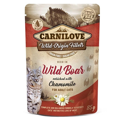 CARNILOVE POUCH WILD BOAR 24X85 GR