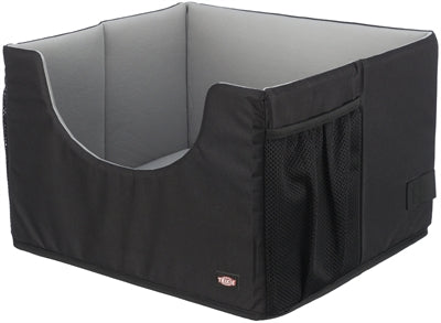 TRIXIE AUTOSTOEL HOND ZWART / GRIJS 45X40X28 CM