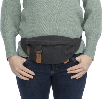 TRIXIE BE NORDIC HEUPTAS ZWART 24X8X11 CM RIEM 50-165 CM