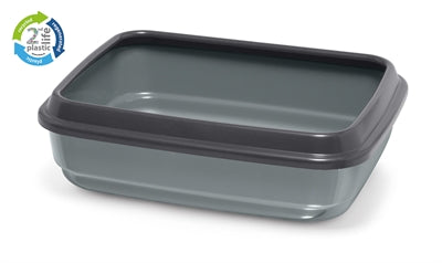 IMAC KATTENBAK JERRY 2ND LIFE GERECYCLED LICHTGRIJS / ANTRACIET 50X40X14.5 CM