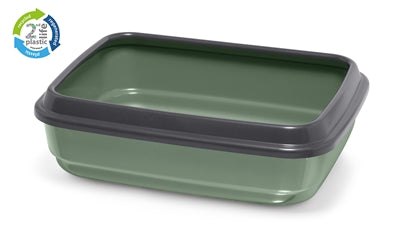 IMAC KATTENBAK JERRY 2ND LIFE GERECYCLED GROEN / ANTRACIET 50X40X14.5 CM