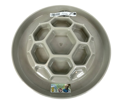 HAPPY PET MAD ABOUT PETS VOERBAK HONINGRAAT SLOW FEEDER MOKKA 32X32X6 CM