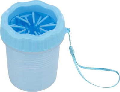 TRIXIE POOTREINIGER VOOR DE HOND SILICONE / PP BLAUW SMALL 11 CM