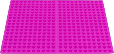 TRIXIE BAKMAT MET HARTJES VOOR HOND EN KAT SILICONE 38X28 CM