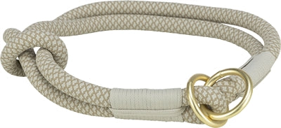 TRIXIE HALSBAND HOND SOFT HALF-SLIP GRIJS / LICHTGRIJS 35X0.6 CM