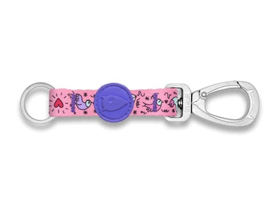 MORSO KEY CORD SLEUTELHANGER GERECYCLED SWEET TWEET ROZE M