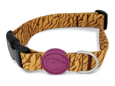 MORSO HALSBAND HOND GERECYCLED JUNGLE DRUM ORANJE 37-58X2.5 CM