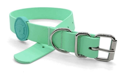 MORSO HALSBAND HOND WATERPROOF GERECYCLED CARRIBEAN GREEN GROEN 47-55X2.5 CM