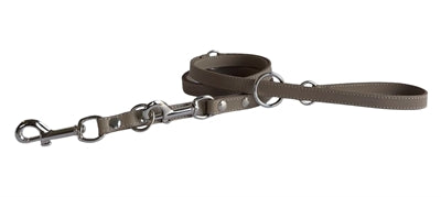 SAZZZ HONDENRIEM PASSION CLASSIC VERSTELBAAR LEER TAUPE 113/156/181X1.5 CM