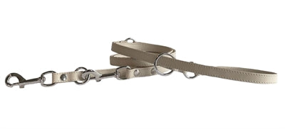 SAZZZ HONDENRIEM PASSION CLASSIC VERSTELBAAR LEER CREME 113/156/181X1.5 CM