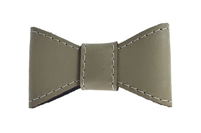 SAZZZ VLINDERSTRIK GLAMPER CLASSIC LEER TAUPE L VOOR HALSBAND 3 CM