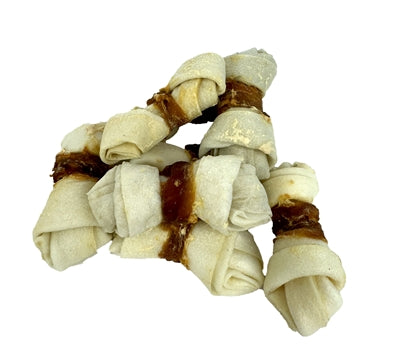 PETSTYLE LIVING GEKNOOPT BOT WIT MET EEND 6.5-7.5 CM 25 ST