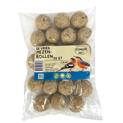 DE VRIES MEZENBOLLEN IN FOLIE 20 ST 1.8 KG