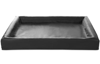 BIA BED KUNSTLEER HOES HONDENMAND ZWART BIA-7 120X100X15 CM