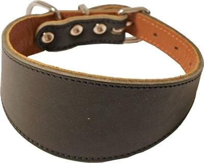 HALSBAND WHIPPET GEVOERD BRUIN 37 CM