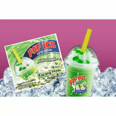 POP ICE MILK SHAKE POWDER Kacang Hijau 10x25GR
