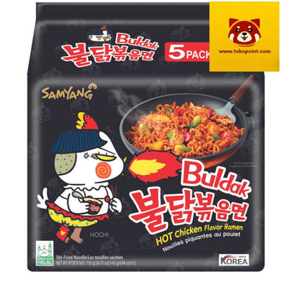 5 packs Samyang hot chicken ramen original flavor 140g x 5