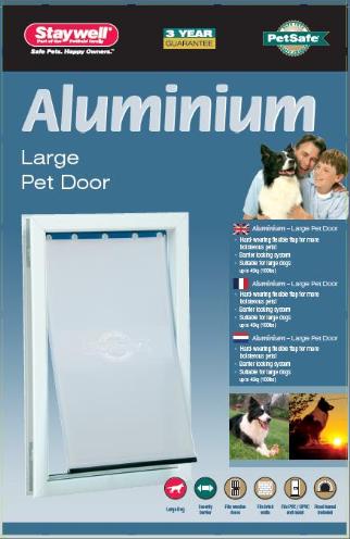 PETSAFE HONDENLUIK TOT 45 KG ALUMINIUM WIT 640