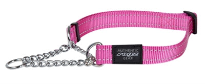 ROGZ FOR DOGS FANBELT HALFSLIP HALSBAND ROZE 20 MMX34-56 CM