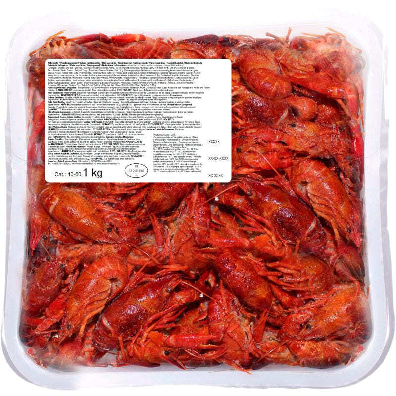 Crayfish Whole Cooked 40/60 1 kg