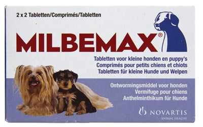 MILBEMAX TABLET ONTWORMING PUPPY / KLEINE HOND 0.5-10 KG 4 TBL
