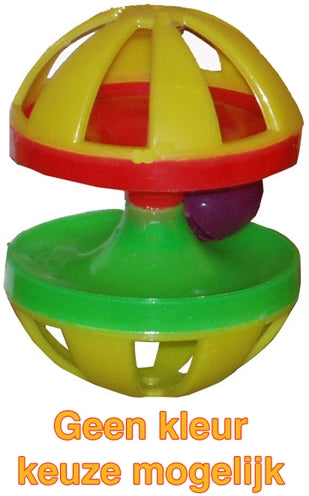 PLASTIC KNAAGDIERSPEELGOED MET BEL 9X7X7 CM