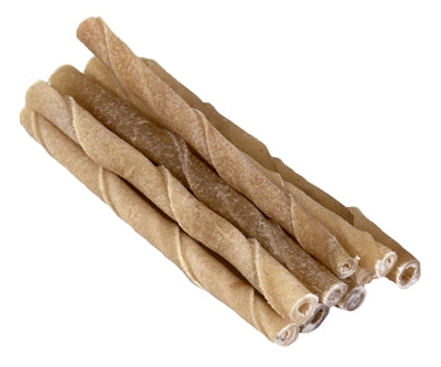 PETSNACK SNACK TWISTED STICK / STAAFJES GEDRAAID 5 INCH 12.5 CM 10 MM 50 ST