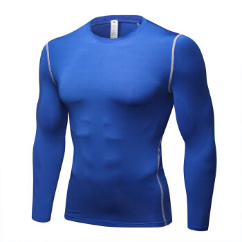 Men's Breathable Running Shirt Long Sleeves Sweatshirts Dark Bl?€?