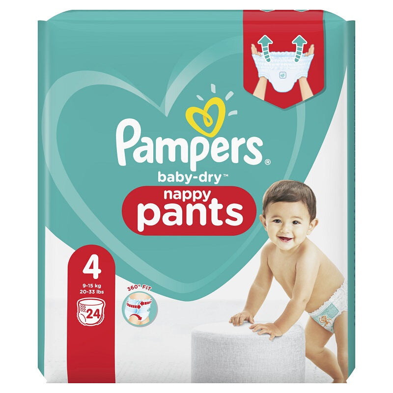 Pampers Baby Dry Pants - Size 4 (9-15kg) - 24pcs