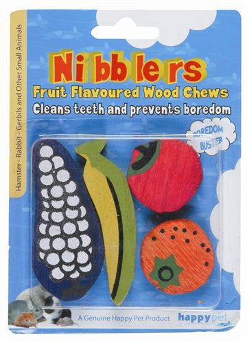 HAPPY PET NIBBLERS FRUIT 4 ST 8.5X4X1 CM