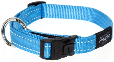 ROGZ FOR DOGS FANBELT HALSBAND TURQUOISE 20 MMX34-56 CM