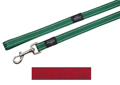 ROGZ FOR DOGS FANBELT LONG LIJN ROOD 20 MMX1.8 MTR