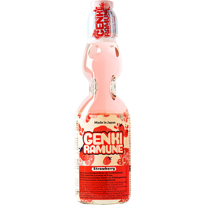 Genki Ramune Strawberry Drink