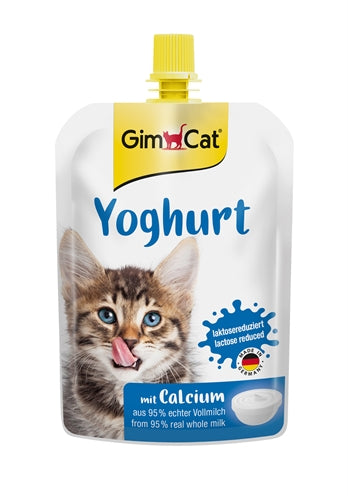 GIMCAT YOGHURT POUCH VOOR KATTEN 150 GR