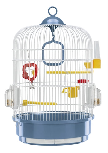 FERPLAST VOGELKOOI REGINA BLAUW / WIT 32X32X63 CM