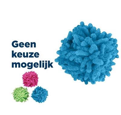 KONG KAT MOPPY BALL ASSORTI 6.5X6.5X5 CM