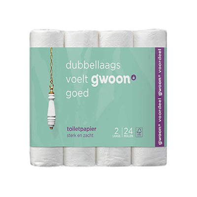 G'woon Double Layered Toilet Paper 24 Rolls