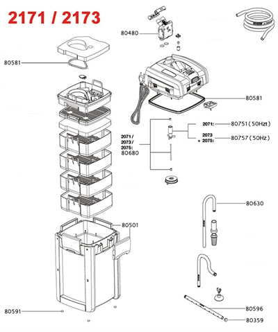 EHEIM POMPRAD VOOR 2071/2171 
