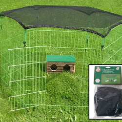 AFDEKNET VOOR DRAADREN ZWART 6 KANTEN VAN 60 CM