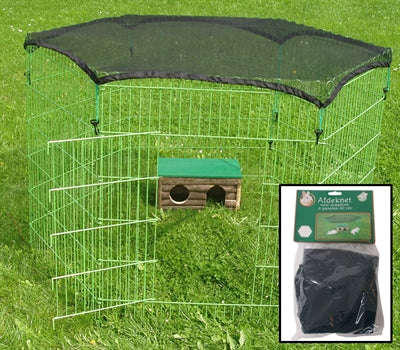 AFDEKNET VOOR DRAADREN ZWART 6 KANTEN VAN 60 CM