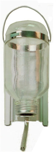 DRINKFLES GLAS MET HOUDER EN U PROFIEL 500 ML